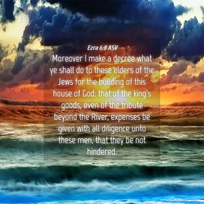 Picture 04 - Ezra 6:8 ASV - Moreover I make a decree what ye shall do to - Bible Verse Picture