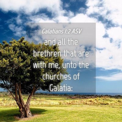 Picture 04 - Galatians 1:2 ASV - and all the brethren that are with me, unto the - Bible Verse Picture