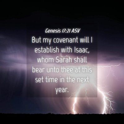 Picture 04 - Genesis 17:21 ASV - But my covenant will I establish with Isaac, whom - Bible Verse Picture