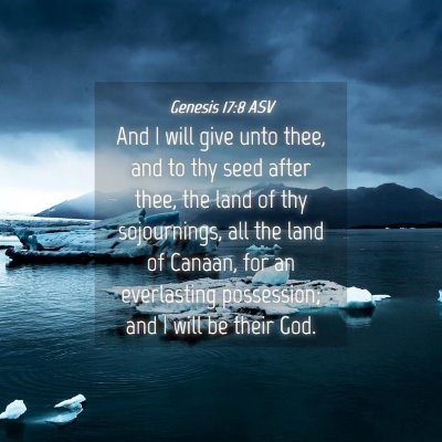 Picture 04 - Genesis 17:8 ASV - And I will give unto thee, and to thy seed after - Bible Verse Picture