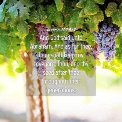 Picture 04 - Genesis 17:9 ASV - And God said unto Abraham, And as for thee, thou - Bible Verse Picture