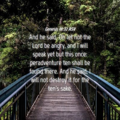 Picture 04 - Genesis 18:32 ASV - And he said, Oh let not the Lord be angry, and I - Bible Verse Picture