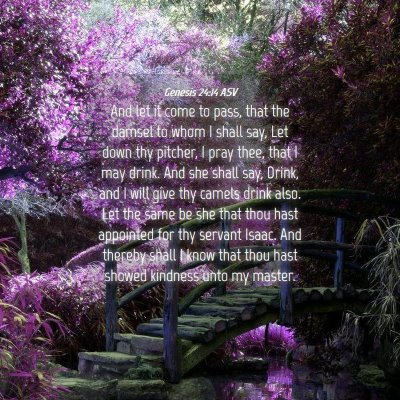 Picture 04 - Genesis 24:14 ASV - And let it come to pass, that the damsel to whom - Bible Verse Picture