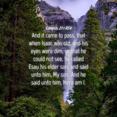 Picture 04 - Genesis 27:1 ASV - And it came to pass, that when Isaac was old, and - Bible Verse Picture