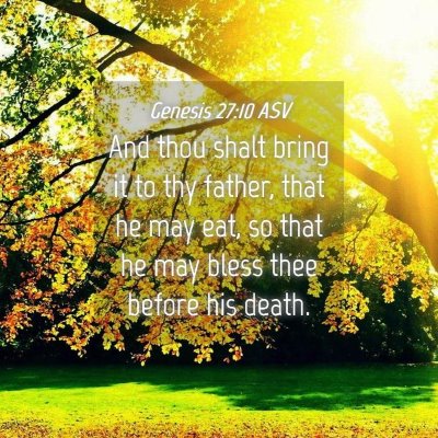 Picture 04 - Genesis 27:10 ASV - And thou shalt bring it to thy father, that he - Bible Verse Picture