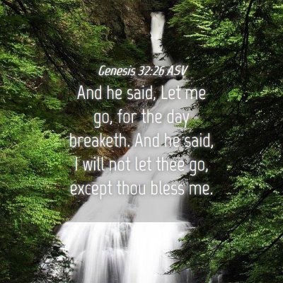 Picture 04 - Genesis 32:26 ASV - And he said, Let me go, for the day breaketh. And - Bible Verse Picture