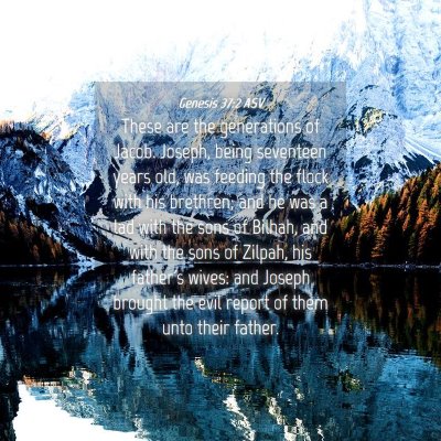 Picture 04 - Genesis 37:2 ASV - These are the generations of Jacob. Joseph, being - Bible Verse Picture