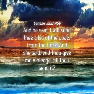 Picture 04 - Genesis 38:17 ASV - And he said, I will send thee a kid of the goats - Bible Verse Picture