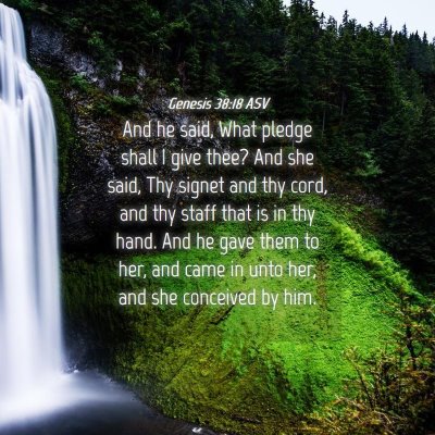 Picture 04 - Genesis 38:18 ASV - And he said, What pledge shall I give thee? And - Bible Verse Picture
