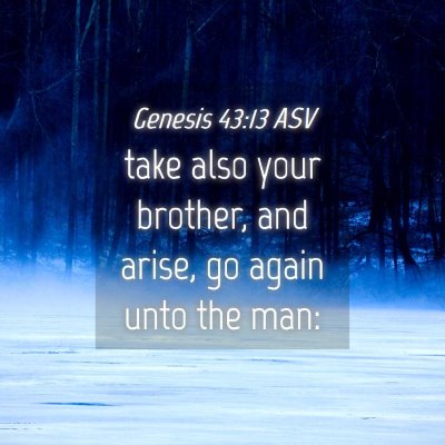 Picture 04 - Genesis 43:13 ASV - take also your brother, and arise, go again unto - Bible Verse Picture
