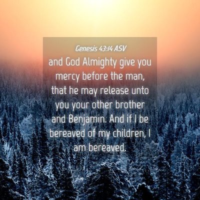 Picture 04 - Genesis 43:14 ASV - and God Almighty give you mercy before the man, - Bible Verse Picture