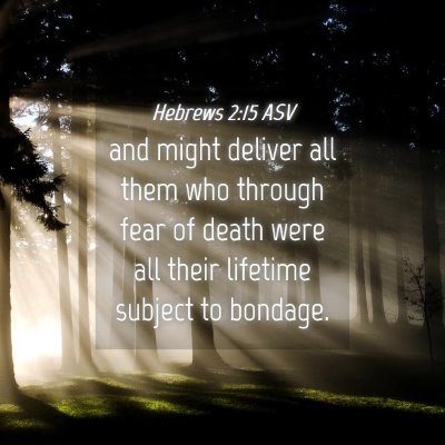 Picture 04 - Hebrews 2:15 ASV - and might deliver all them who through fear of - Bible Verse Picture