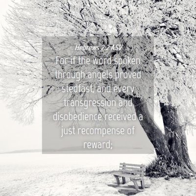 Picture 04 - Hebrews 2:2 ASV - For if the word spoken through angels proved - Bible Verse Picture