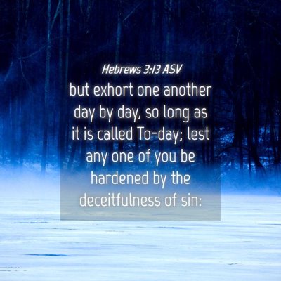 Picture 04 - Hebrews 3:13 ASV - but exhort one another day by day, so long as it - Bible Verse Picture