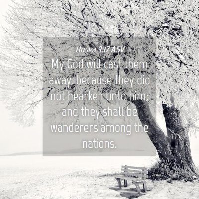 Picture 04 - Hosea 9:17 ASV - My God will cast them away, because they did not - Bible Verse Picture