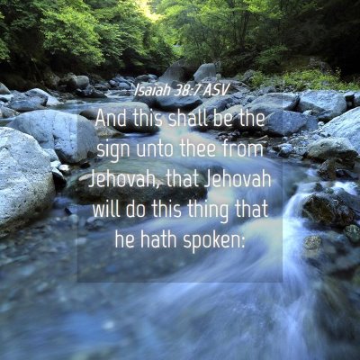 Picture 04 - Isaiah 38:7 ASV - And this shall be the sign unto thee from - Bible Verse Picture