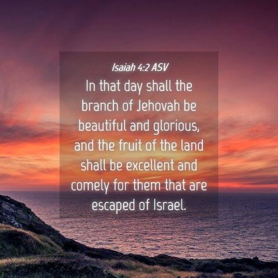 Picture 04 - Isaiah 4:2 ASV - In that day shall the branch of Jehovah be - Bible Verse Picture