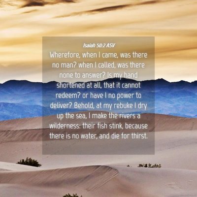 Picture 04 - Isaiah 50:2 ASV - Wherefore, when I came, was there no man? when I - Bible Verse Picture