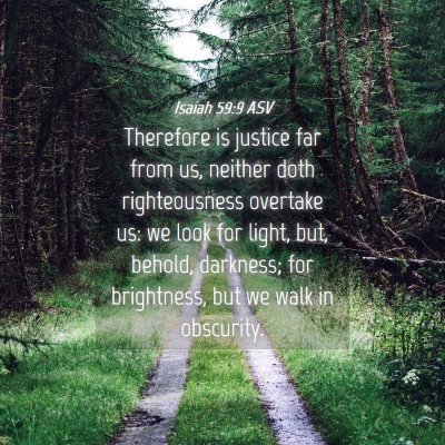 Picture 04 - Isaiah 59:9 ASV - Therefore is justice far from us, neither doth - Bible Verse Picture