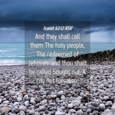Picture 04 - Isaiah 62:12 ASV - And they shall call them The holy people, The - Bible Verse Picture