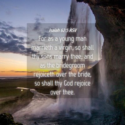 Picture 04 - Isaiah 62:5 ASV - For as a young man marrieth a virgin, so shall - Bible Verse Picture