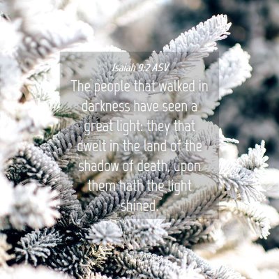 Picture 04 - Isaiah 9:2 ASV - The people that walked in darkness have seen a - Bible Verse Picture