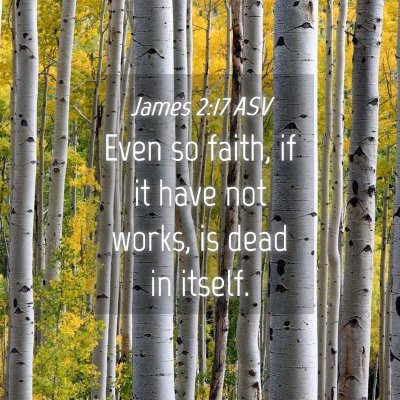 Picture 04 - James 2:17 ASV - Even so faith, if it have not works, is dead in - Bible Verse Picture