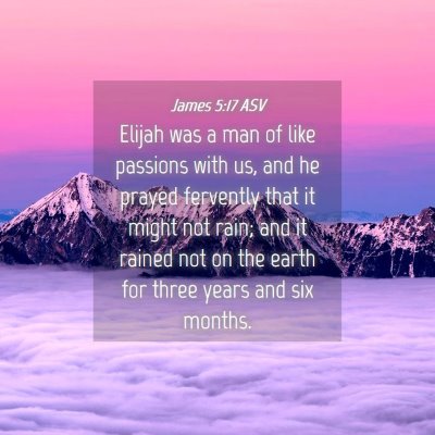 Picture 04 - James 5:17 ASV - Elijah was a man of like passions with us, and he - Bible Verse Picture