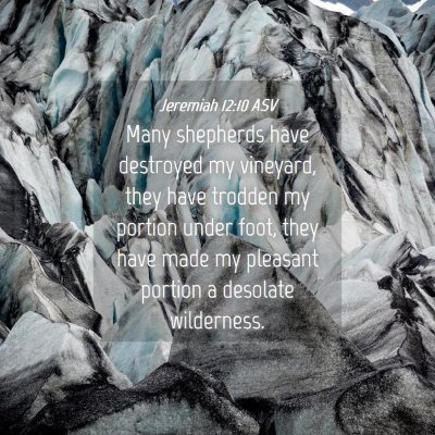 Picture 04 - Jeremiah 12:10 ASV - Many shepherds have destroyed my vineyard, they - Bible Verse Picture