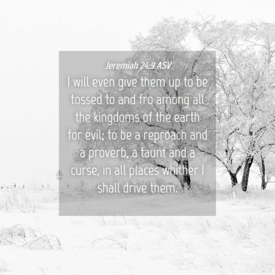 Picture 04 - Jeremiah 24:9 ASV - I will even give them up to be tossed to and fro - Bible Verse Picture
