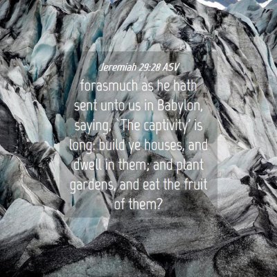 Picture 04 - Jeremiah 29:28 ASV - forasmuch as he hath sent unto us in Babylon, - Bible Verse Picture