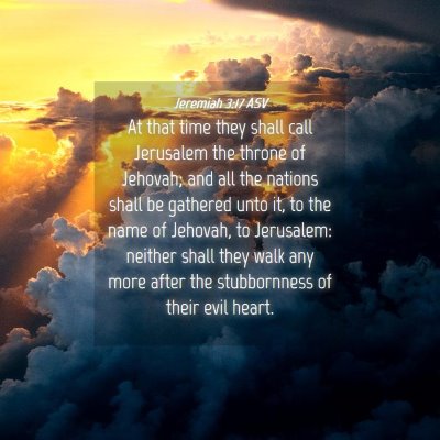Picture 04 - Jeremiah 3:17 ASV - At that time they shall call Jerusalem the throne - Bible Verse Picture