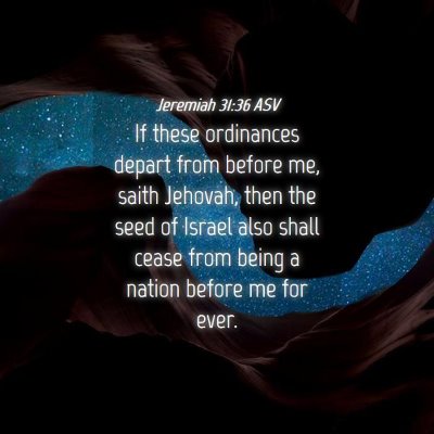 Picture 04 - Jeremiah 31:36 ASV - If these ordinances depart from before me, saith - Bible Verse Picture