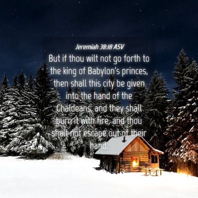 Picture 04 - Jeremiah 38:18 ASV - But if thou wilt not go forth to the king of - Bible Verse Picture