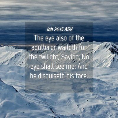 Picture 04 - Job 24:15 ASV - The eye also of the adulterer waiteth for the - Bible Verse Picture