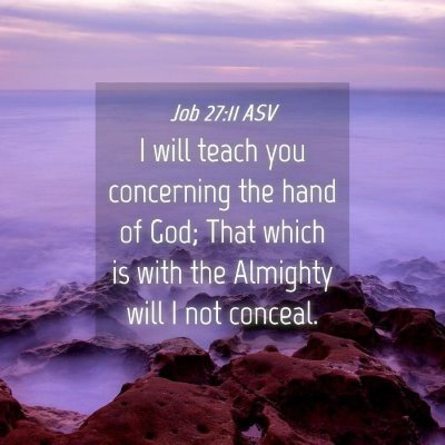 Picture 04 - Job 27:11 ASV - I will teach you concerning the hand of God; That - Bible Verse Picture