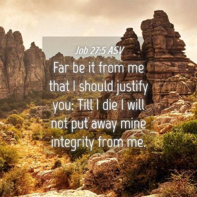 Picture 04 - Job 27:5 ASV - Far be it from me that I should justify you: Till - Bible Verse Picture