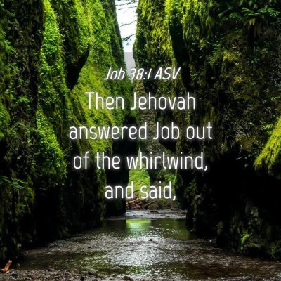 Picture 04 - Job 38:1 ASV - Then Jehovah answered Job out of the whirlwind, - Bible Verse Picture