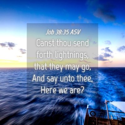 Picture 04 - Job 38:35 ASV - Canst thou send forth lightnings, that they may - Bible Verse Picture