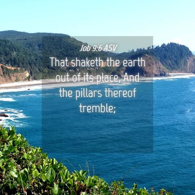 Picture 04 - Job 9:6 ASV - That shaketh the earth out of its place, And the - Bible Verse Picture