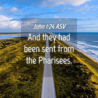 Picture 04 - John 1:24 ASV - And they had been sent from the - Bible Verse Picture