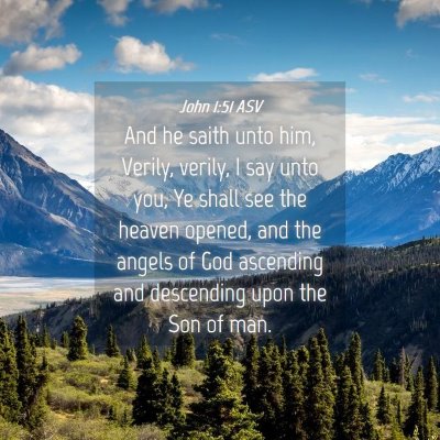 Picture 04 - John 1:51 ASV - And he saith unto him, Verily, verily, I say unto - Bible Verse Picture