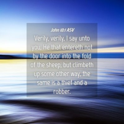 Picture 04 - John 10:1 ASV - Verily, verily, I say unto you, He that entereth - Bible Verse Picture