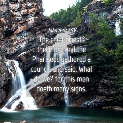 Picture 04 - John 11:47 ASV - The chief priests therefore and the Pharisees - Bible Verse Picture