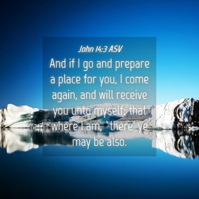 Picture 04 - John 14:3 ASV - And if I go and prepare a place for you, I come - Bible Verse Picture