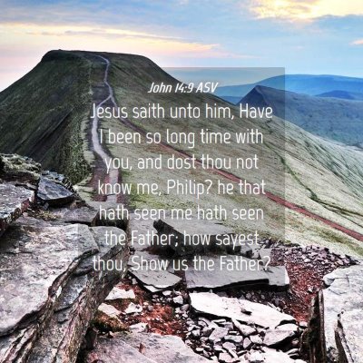 Picture 04 - John 14:9 ASV - Jesus saith unto him, Have I been so long time - Bible Verse Picture
