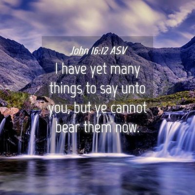 Picture 04 - John 16:12 ASV - I have yet many things to say unto you, but ye - Bible Verse Picture