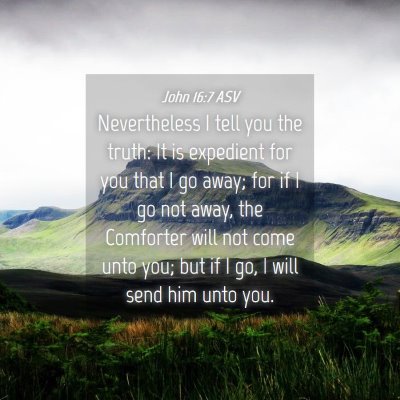 Picture 04 - John 16:7 ASV - Nevertheless I tell you the truth: It is - Bible Verse Picture