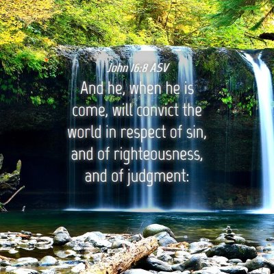 Picture 04 - John 16:8 ASV - And he, when he is come, will convict the world - Bible Verse Picture