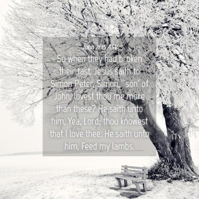 Picture 04 - John 21:15 ASV - So when they had broken their fast, Jesus saith - Bible Verse Picture